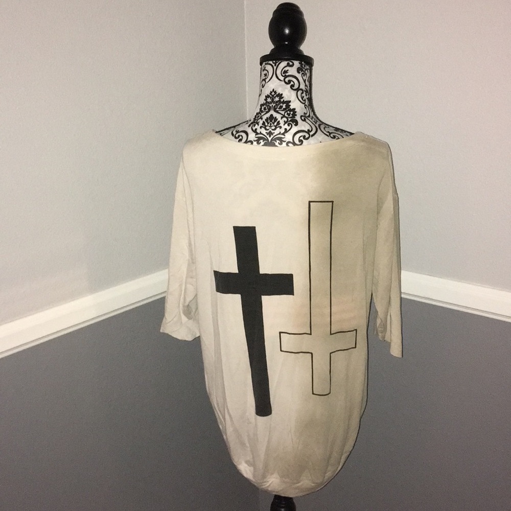 Mona B Top with Crosses On the Back!